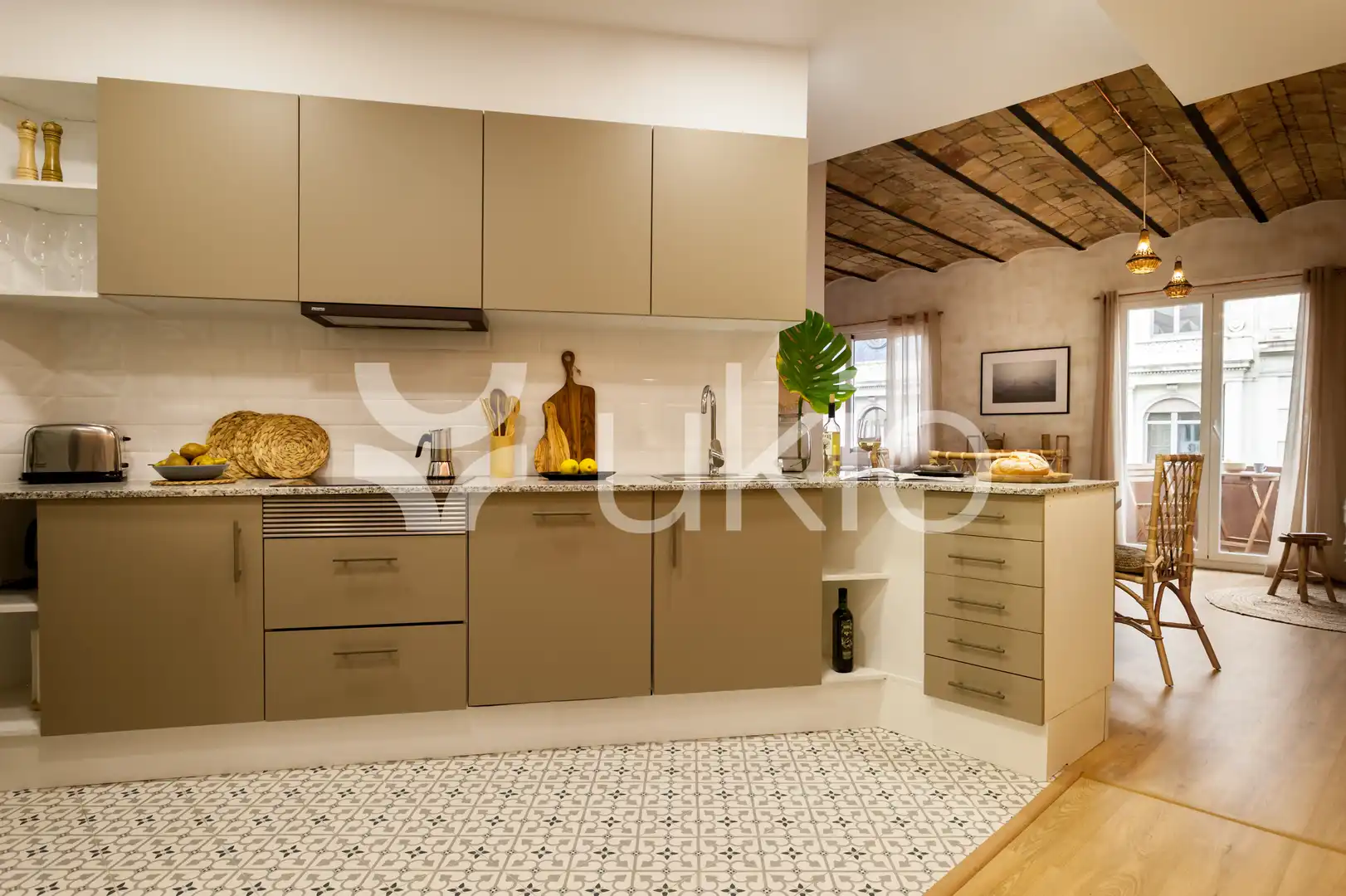 Kitchen of Apartments for rent in Barcelona  with Air Conditioner, Heating and Furnished