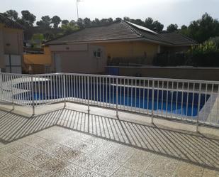 Swimming pool of House or chalet for sale in  Murcia Capital  with Air Conditioner, Heating and Private garden