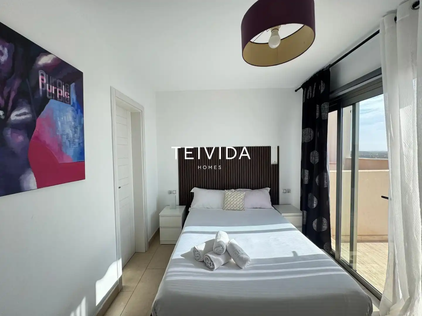 Bedroom of Attic for rent in Arona  with Terrace, Swimming Pool and Furnished