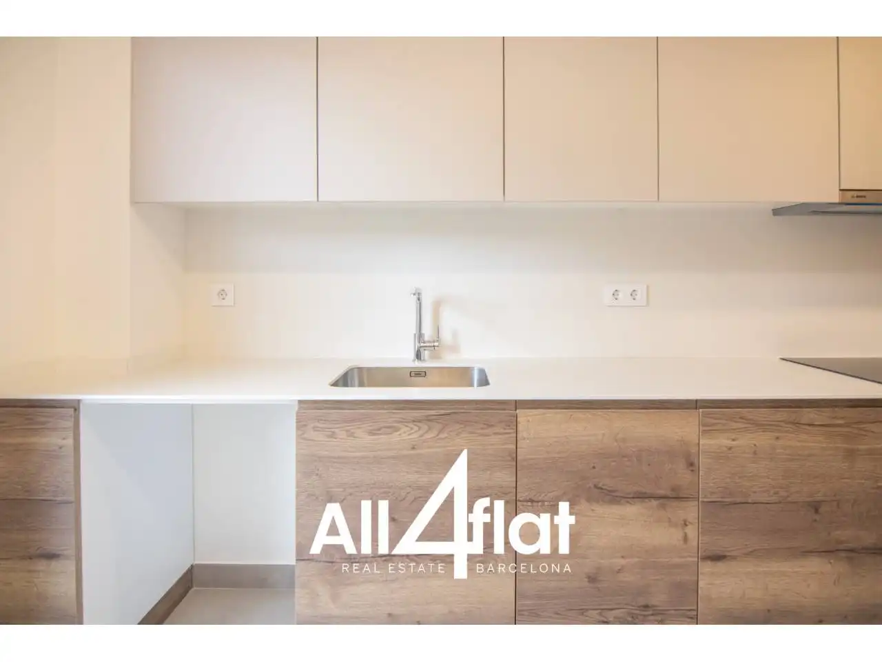 Küche von Wohnung zur Miete in Barcelona mit Klimaanlage, Heizung und Parkett
