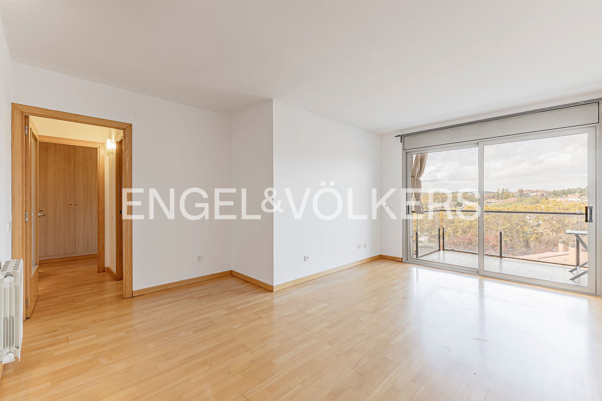 Sala d'estar de Apartament en venda en Sant Cugat del Vallès amb Calefacció, Parquet i Terrassa