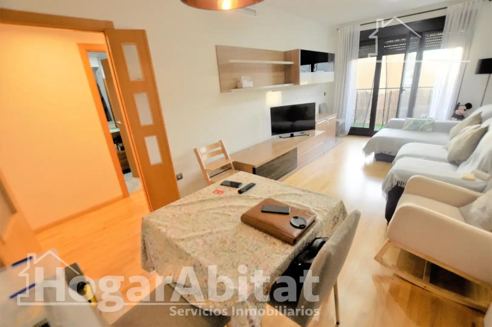 Wohnzimmer von Wohnung zum Verkauf in Puçol mit Klimaanlage, Parkett und Terrasse