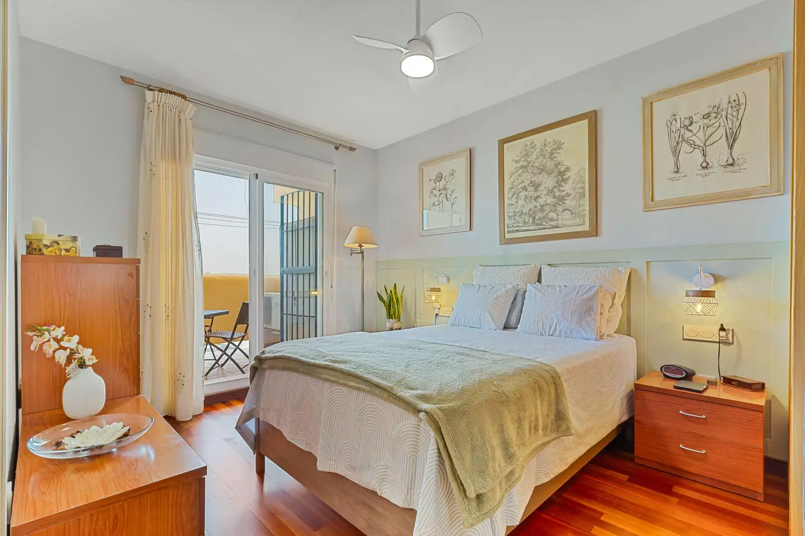 Schlafzimmer von Maisonette zum Verkauf in Mijas mit Klimaanlage, Privatgarten und Abstellraum