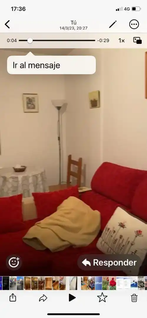 Dormitori de Pis de lloguer en Camaleño amb Jardí privat, Parquet i Moblat