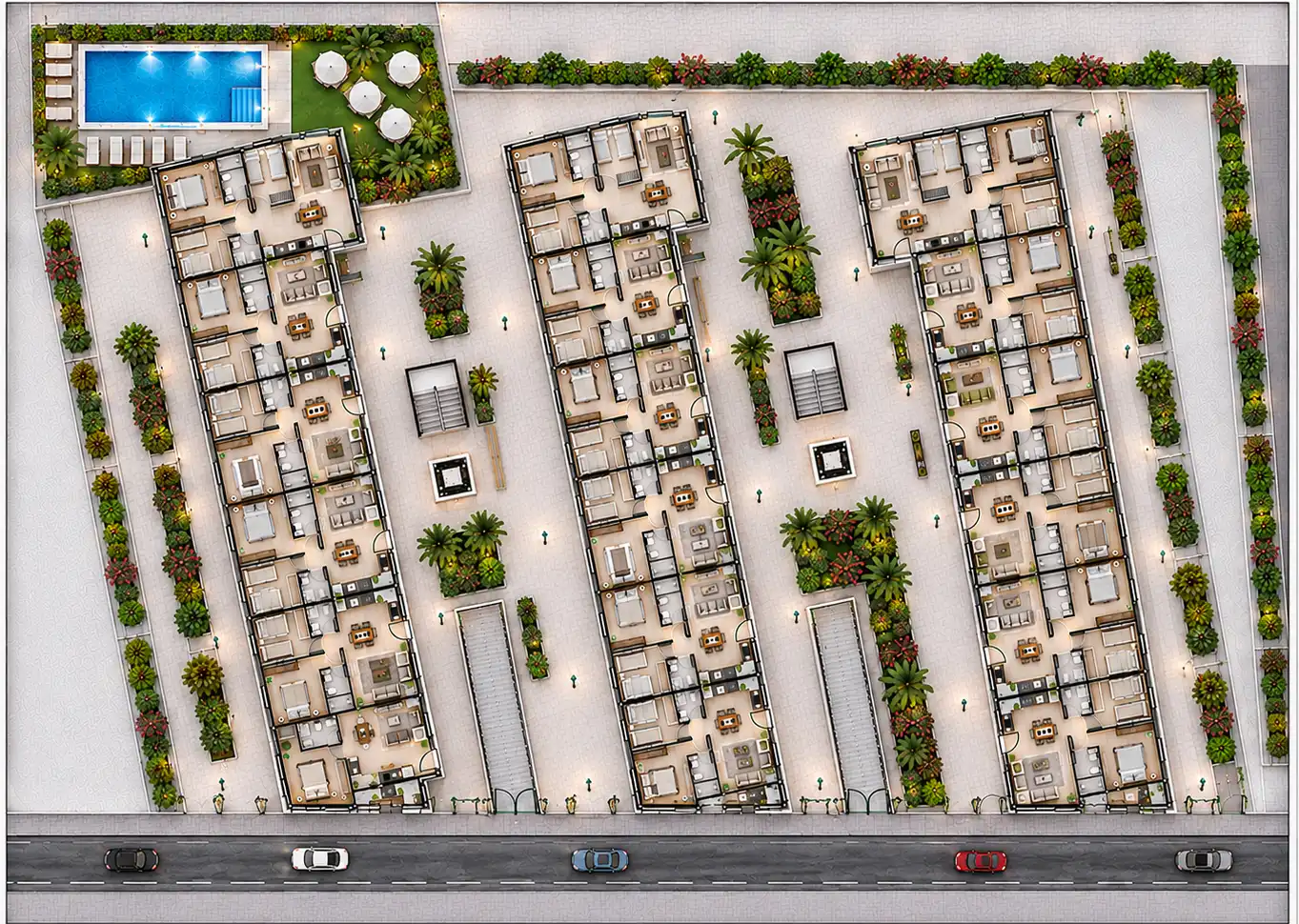 Außenansicht von Wohnung zum Verkauf in La Algaba mit Balkon und Gemeinschaftspool