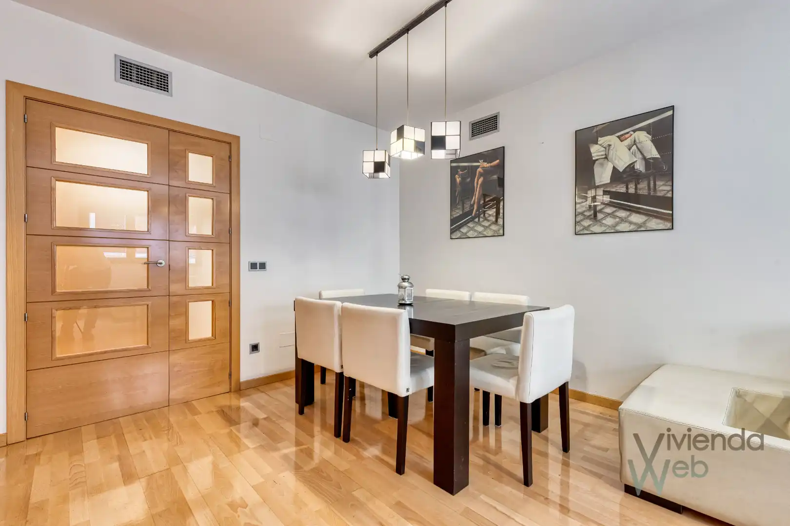 Esszimmer von Wohnung zum Verkauf in Madrid mit Klimaanlage, Heizung und Privatgarten