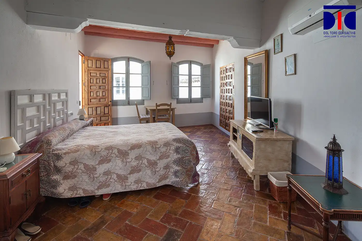 Habitación de Finca rústica en venta en Carmona con Aire acondicionado, Calefacción y Jardín privado
