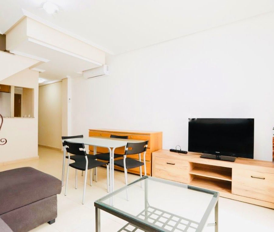 Sala d'estar de Àtic en venda en Pedreguer amb Aire condicionat, Calefacció i Jardí privat