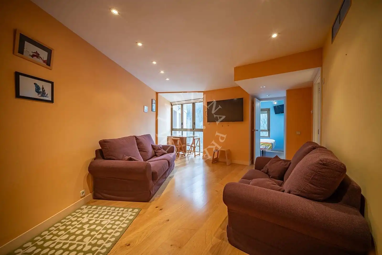 Living room of Flat for sale in Naut Aran  with Heating, Parquet flooring and Storage room