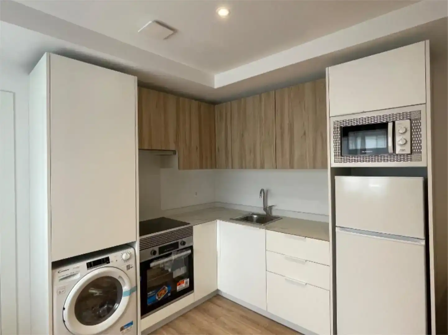 Cocina de Apartamento de alquiler en Murcia con Aire acondicionado, Amueblado y Balcón