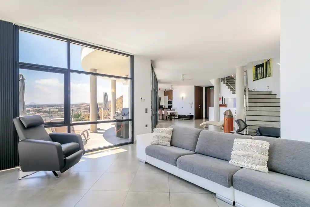 Living room of Houses for sale in El Campello  with Air Conditioner, Private garden and Swimming Pool