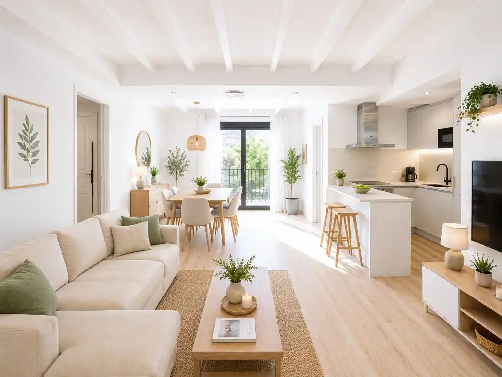 Wohnzimmer von Wohnung zum Verkauf in Vilafranca del Penedès mit Klimaanlage, Heizung und Ofen