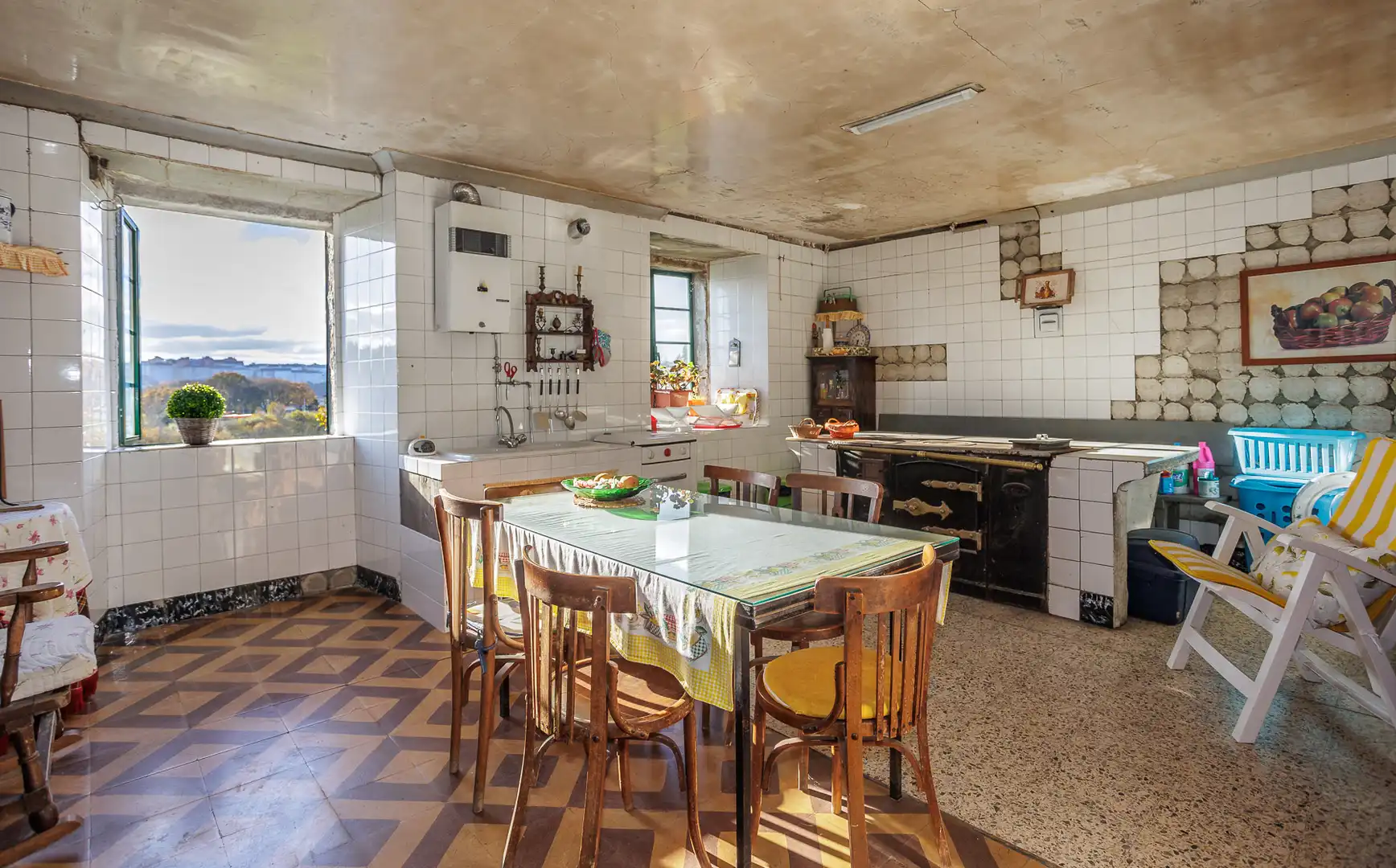 Cocina de Casa o chalet en venta en Lugo con Jardín privado, Terraza y Amueblado