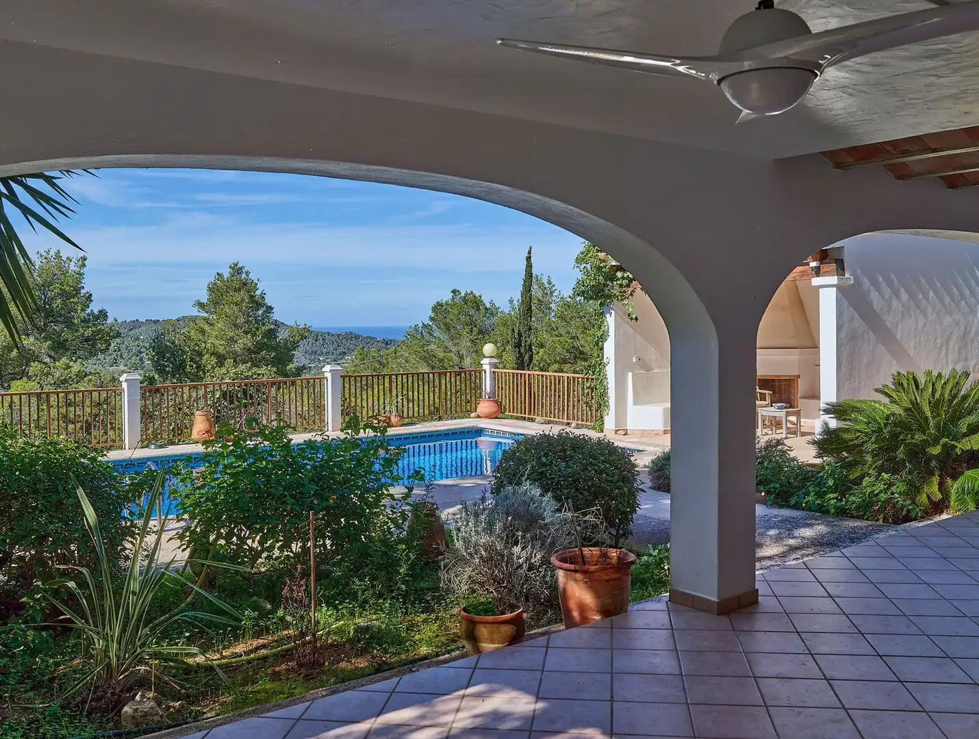 Garden of Houses for sale in Sant Josep de sa Talaia  with Air Conditioner, Heating and Private garden