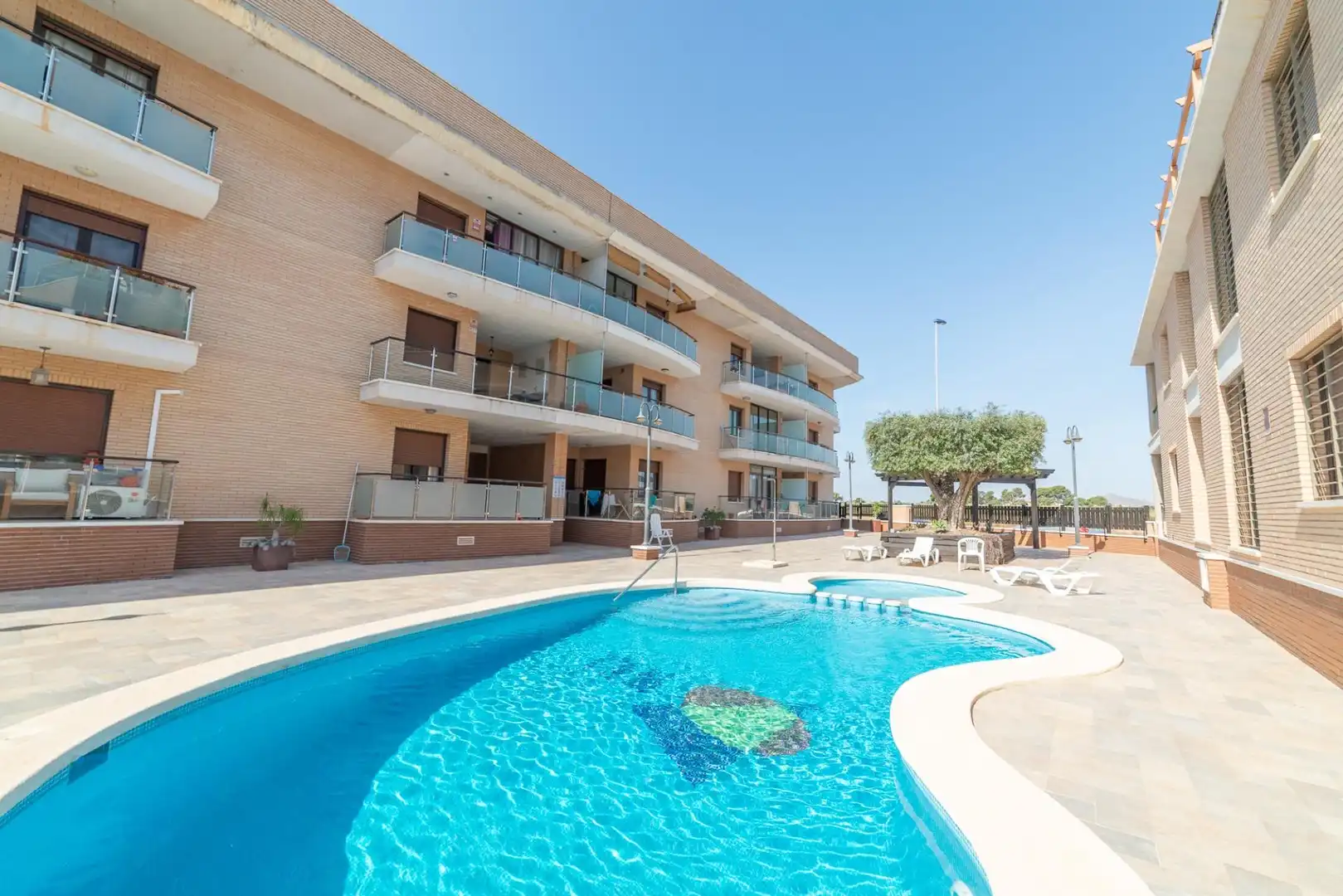 Swimming pool of Flat for sale in San Javier  with Air Conditioner, Terrace and Storage room