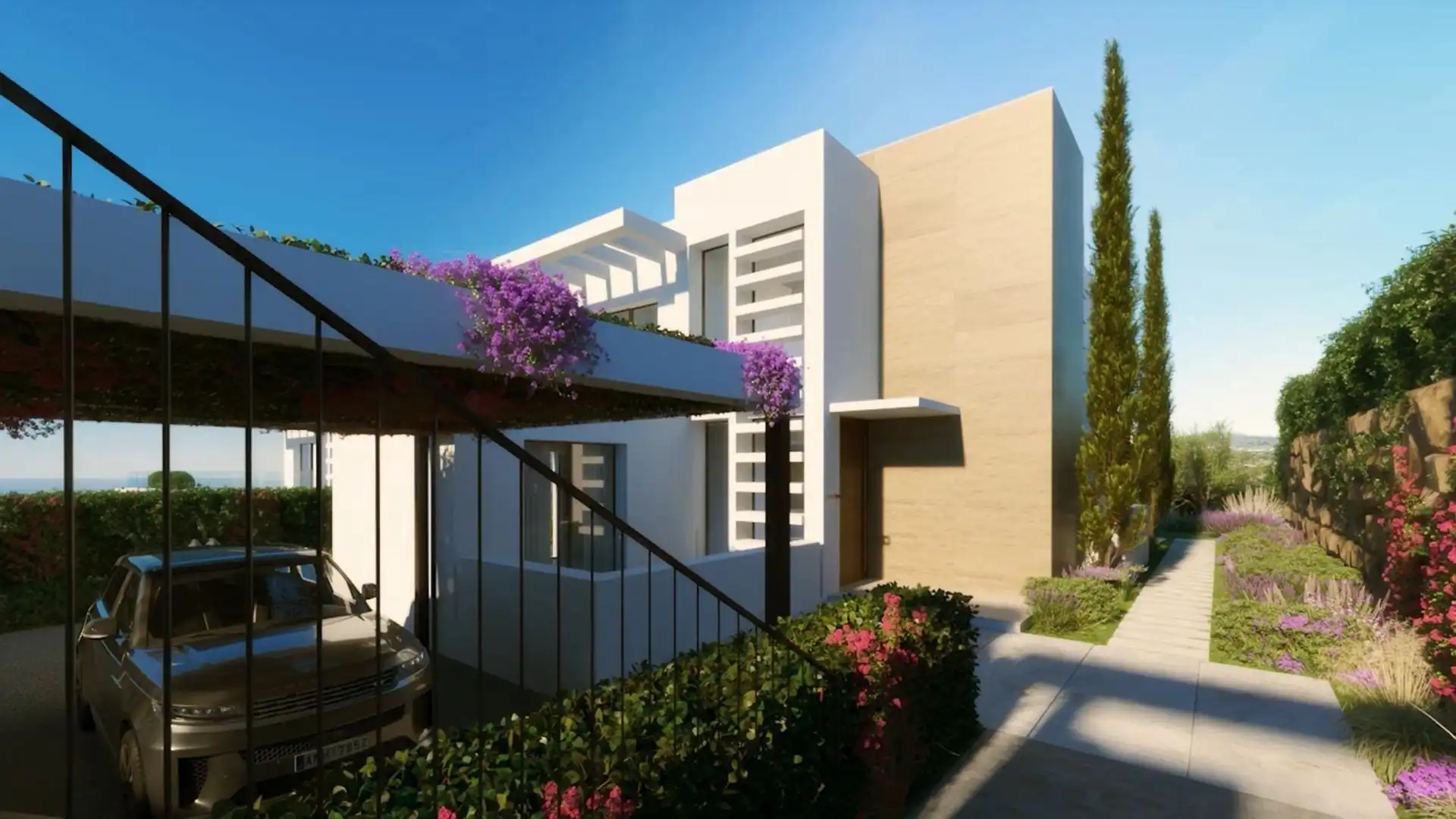Vista exterior de Casa o xalet en venda en Estepona amb Aire condicionat, Calefacció i Jardí privat