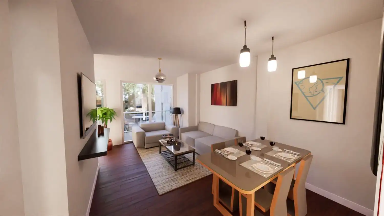 Living room of Flat for sale in Zalla   with Terrace and Storage room