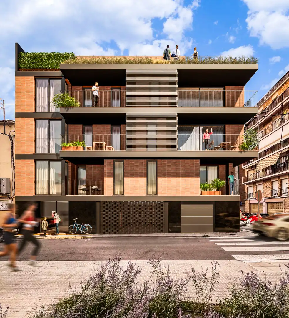 Vista exterior de Piso en venta en Manresa con Aire acondicionado, Calefacción y Horno