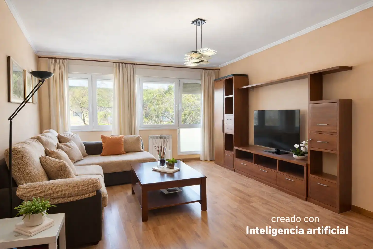 Wohnzimmer von Wohnung zum Verkauf in Zaldibar mit Heizung, Möbliert und Ofen