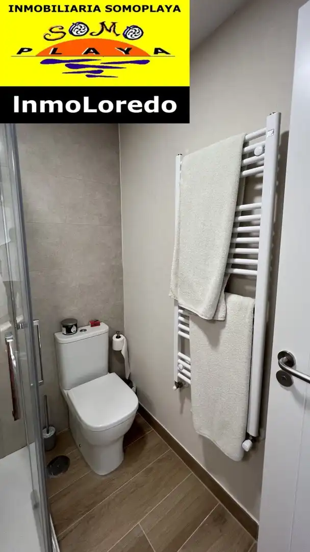 Badezimmer von Wohnung zum Verkauf in Ribamontán al Mar mit Heizung, Privatgarten und Abstellraum