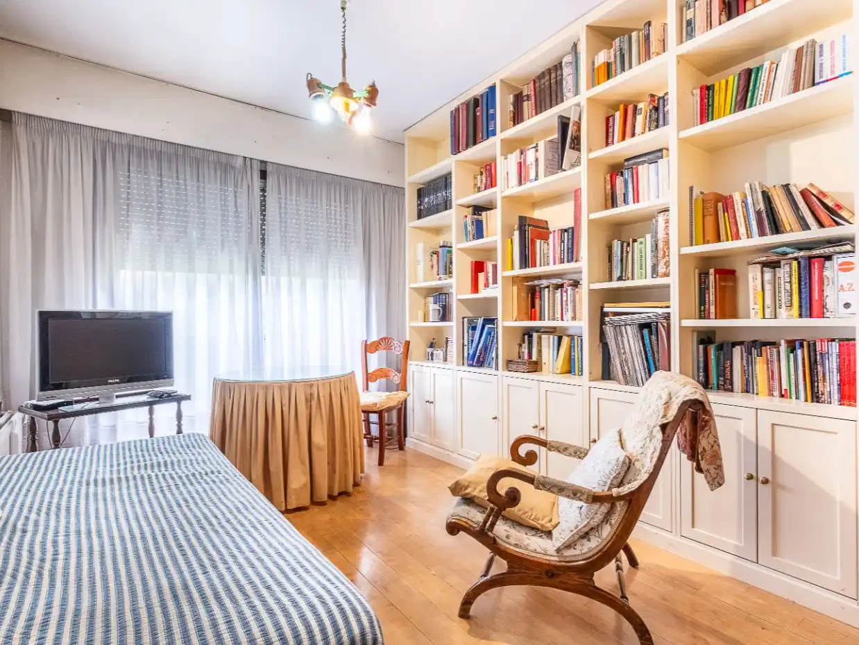 Sala de estar de Piso en venta en  Madrid Capital con Terraza y Balcón