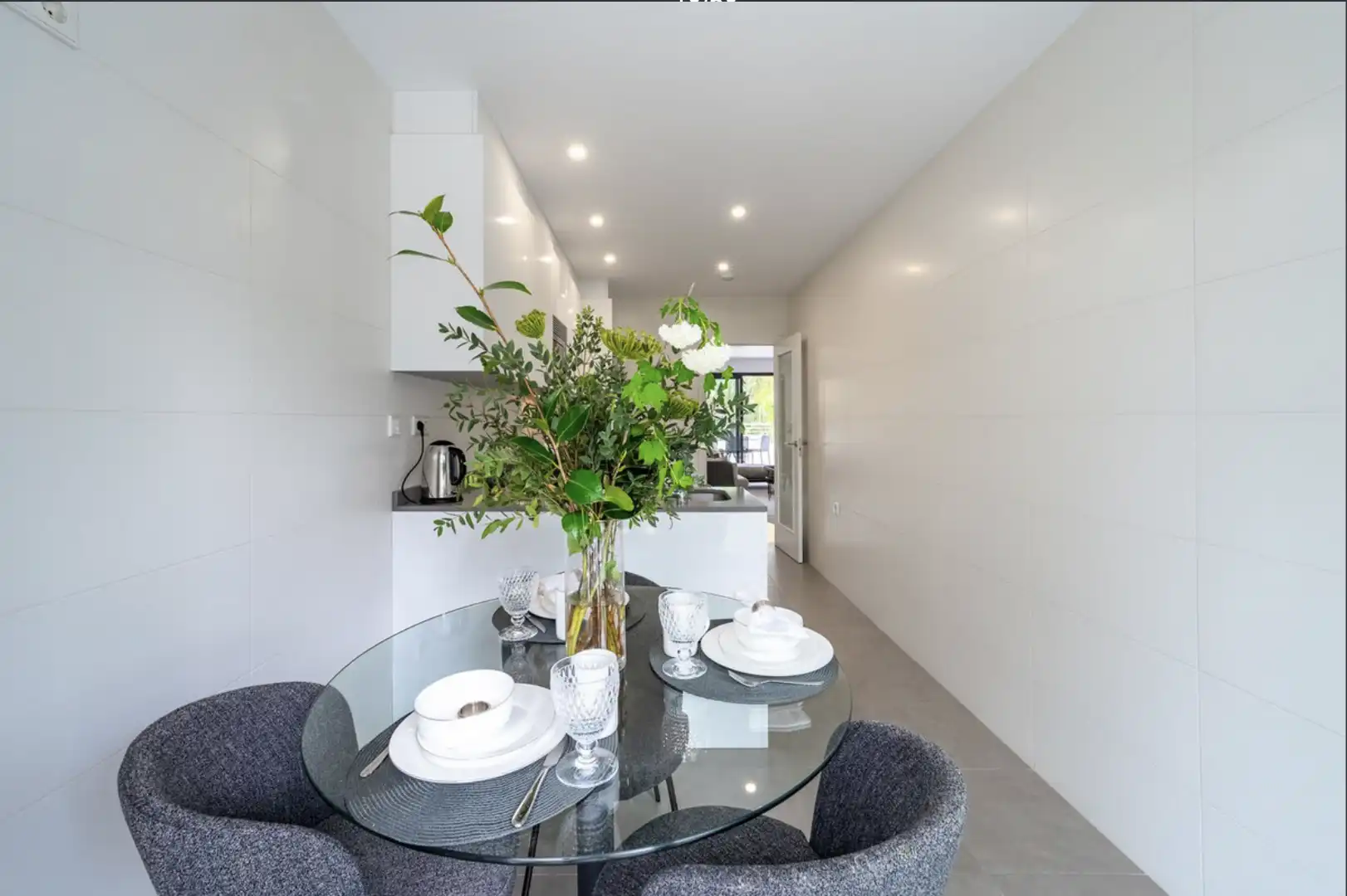 Comedor de Apartamento de alquiler en Marbella con Aire acondicionado, Terraza y Amueblado