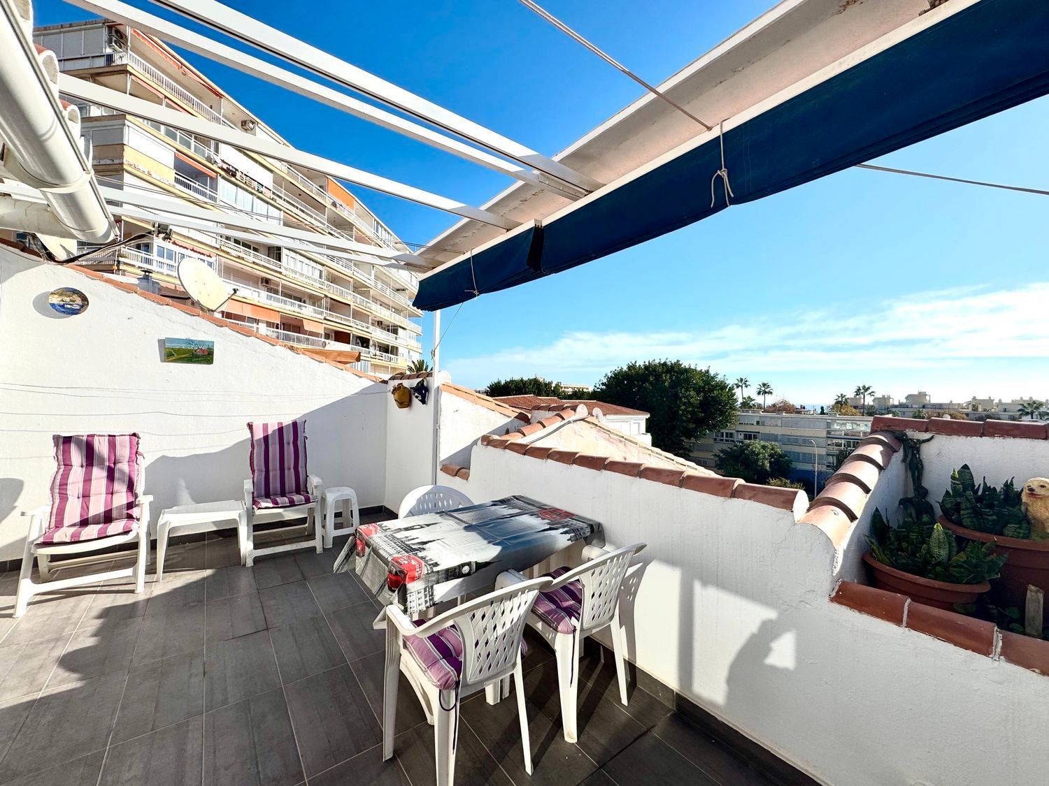 Terrace of Flat for sale in Torremolinos  with Air Conditioner, Heating and Furnished