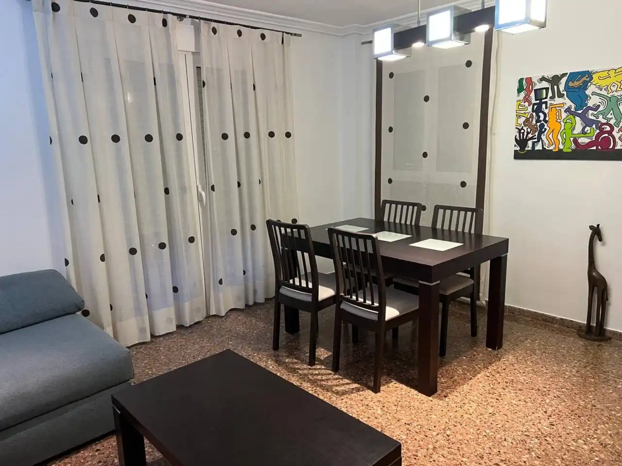 Comedor de Piso de alquiler en Valencia con Aire acondicionado, Calefacción y Amueblado