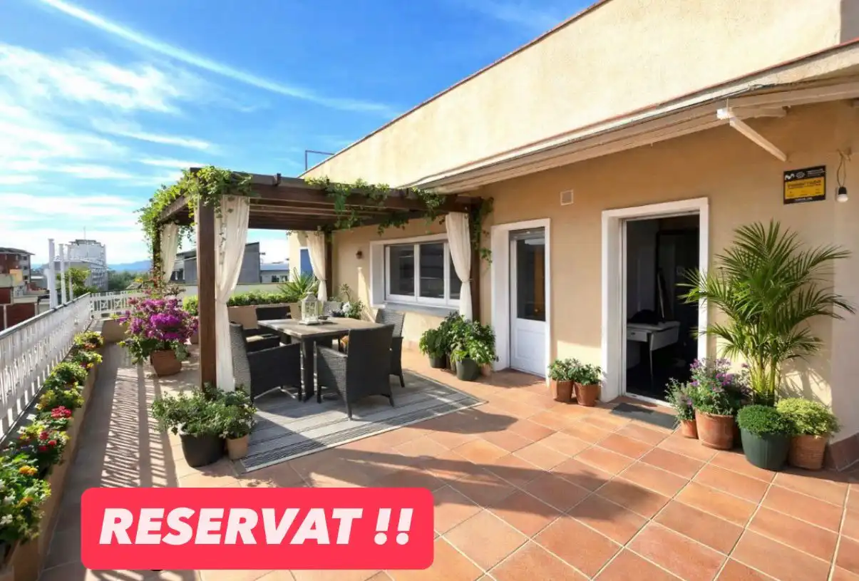 Terrasse von Dachboden zum Verkauf in Mollet del Vallès mit Heizung, Terrasse und Alarm
