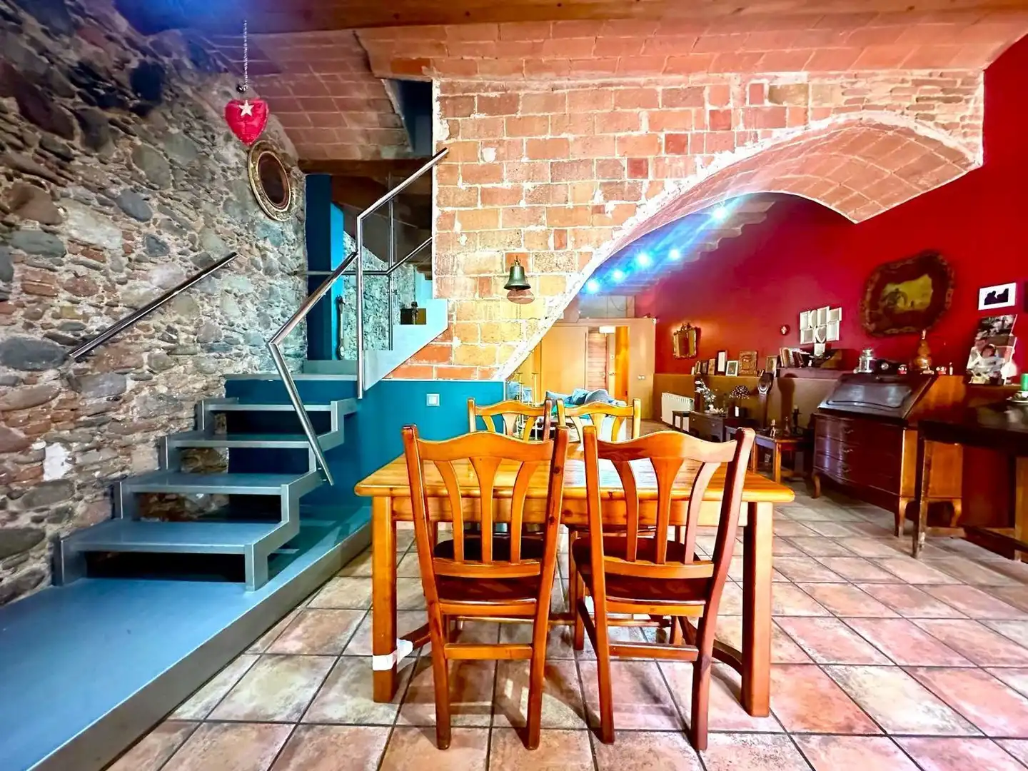 Esszimmer von Haus oder Chalet zum Verkauf in Granollers mit Klimaanlage, Privatgarten und Terrasse