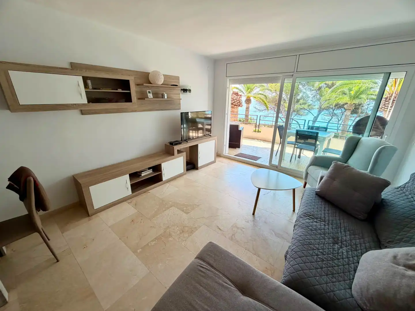 Living room of Flat for sale in Mont-roig del Camp  with Heating, Terrace and Furnished