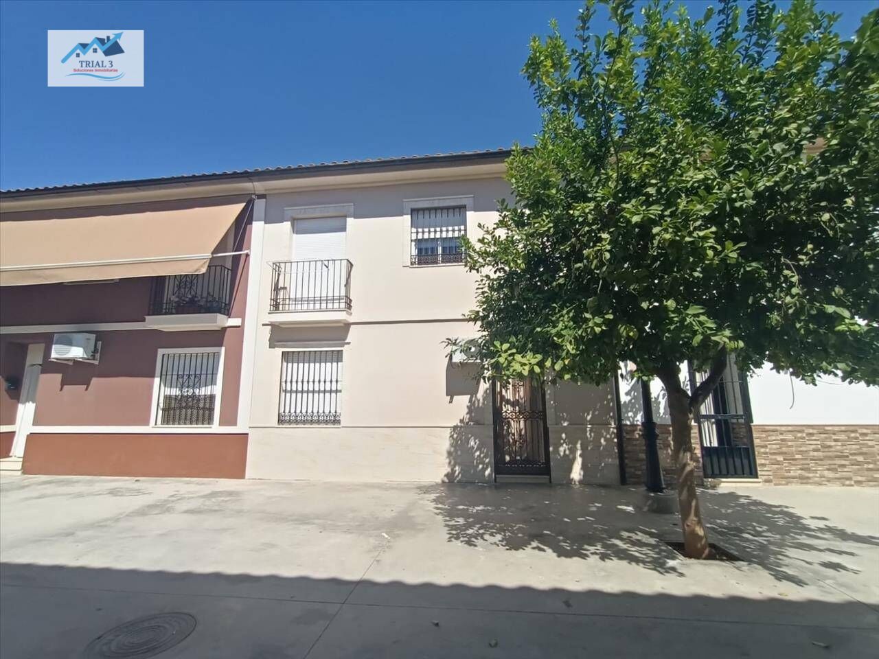 Vista exterior de Casa adosada en venta en Palma del Río con Balcón