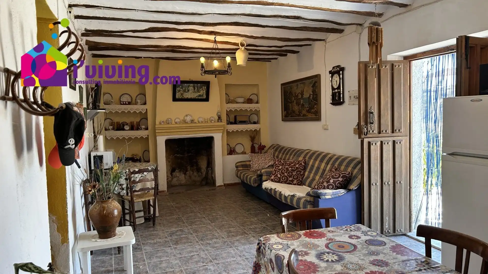 Sala de estar de Finca rústica de alquiler en Cantoria