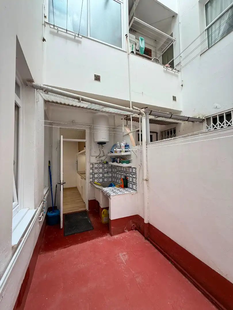 Kitchen of Flat for rent in Ferrol  with Heating, Parquet flooring and Terrace