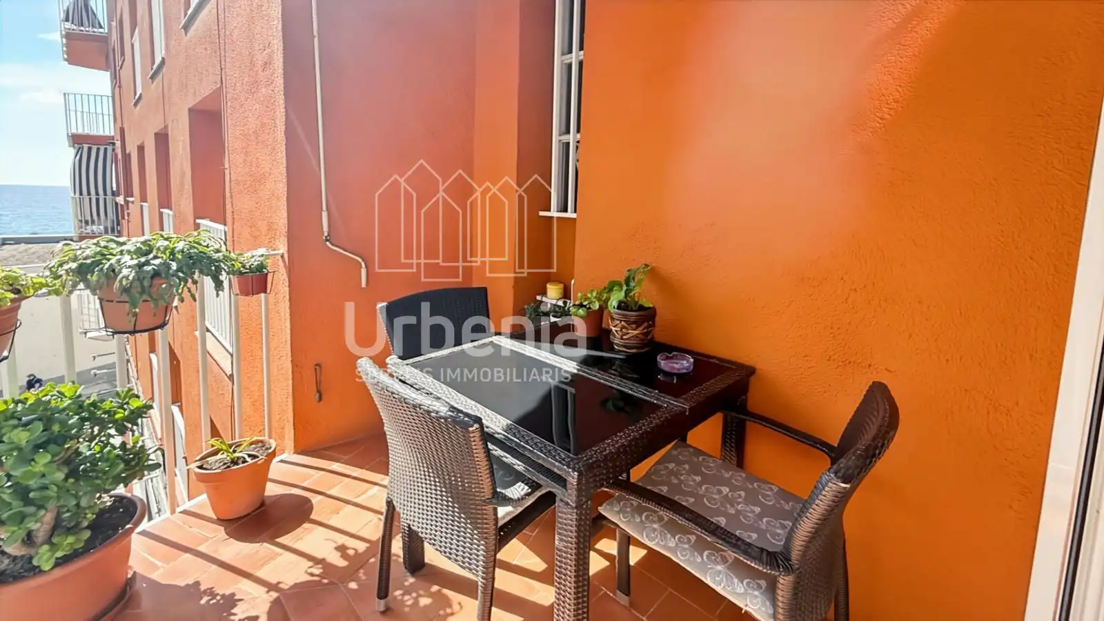 Terrasse von Wohnung zum Verkauf in Blanes mit Klimaanlage, Heizung und Terrasse