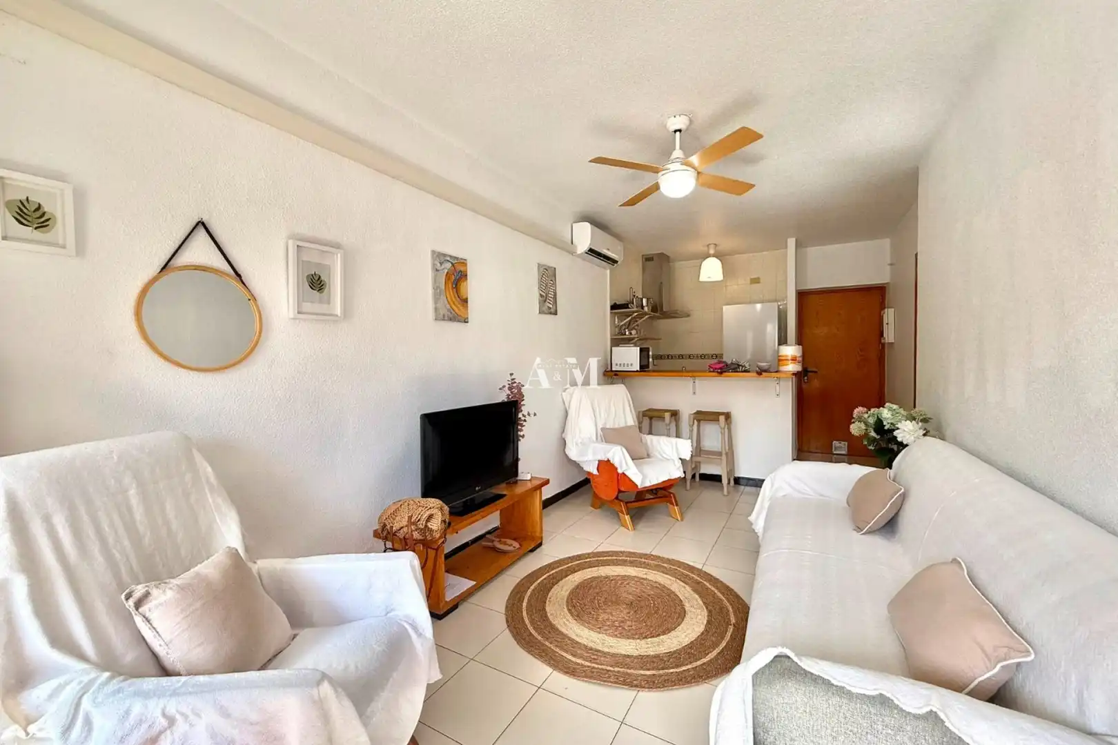 Living room of Flat for rent in Pilar de la Horadada  with Air Conditioner, Heating and Terrace