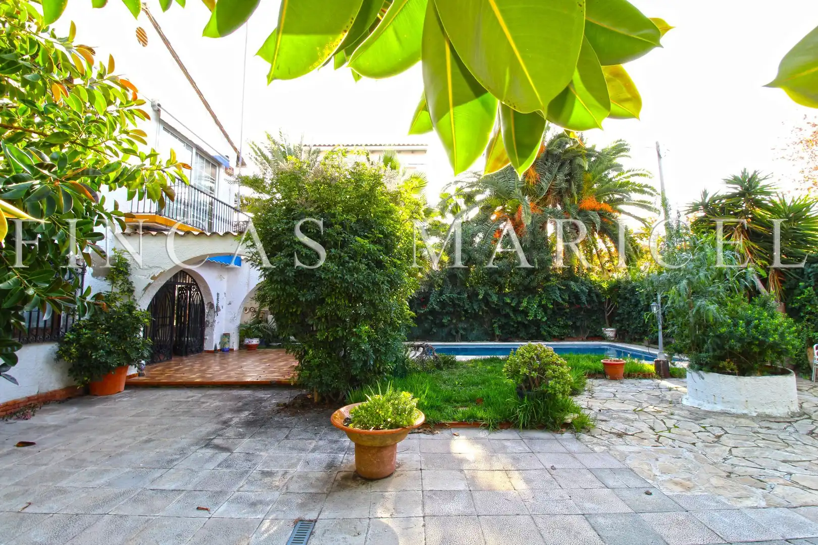 Jardí de Casa o xalet en venda en Sitges amb Aire condicionat, Calefacció i Jardí privat