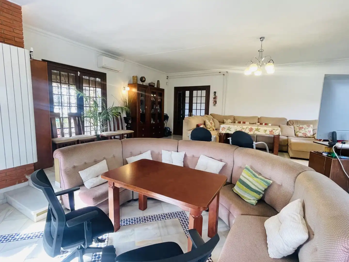 Living room of Houses for sale in Antequera  with Heating, Private garden and Swimming Pool