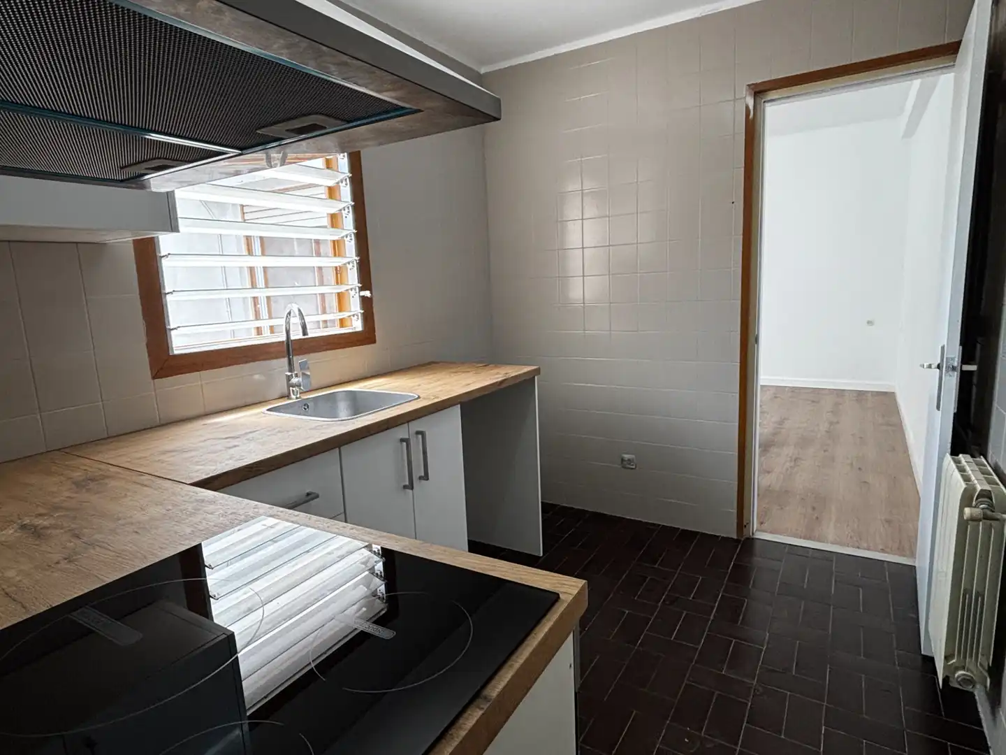 Kitchen of Flat for sale in Terrassa  with Heating, Parquet flooring and Terrace