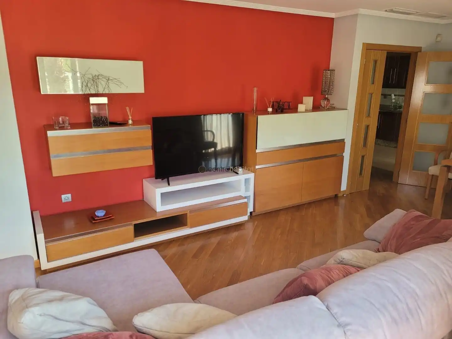 Sala d'estar de Pis de lloguer en Petrer amb Aire condicionat i Parquet