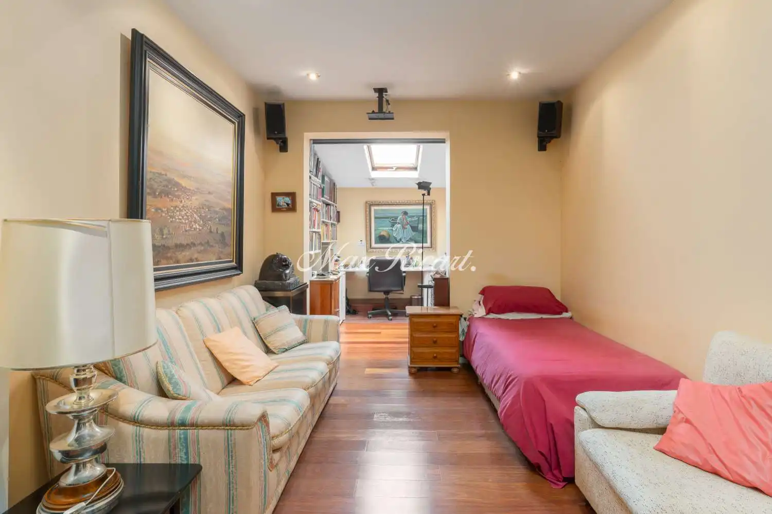 Sala de estar de Ático en venta en Barcelona con Aire acondicionado, Calefacción y Terraza