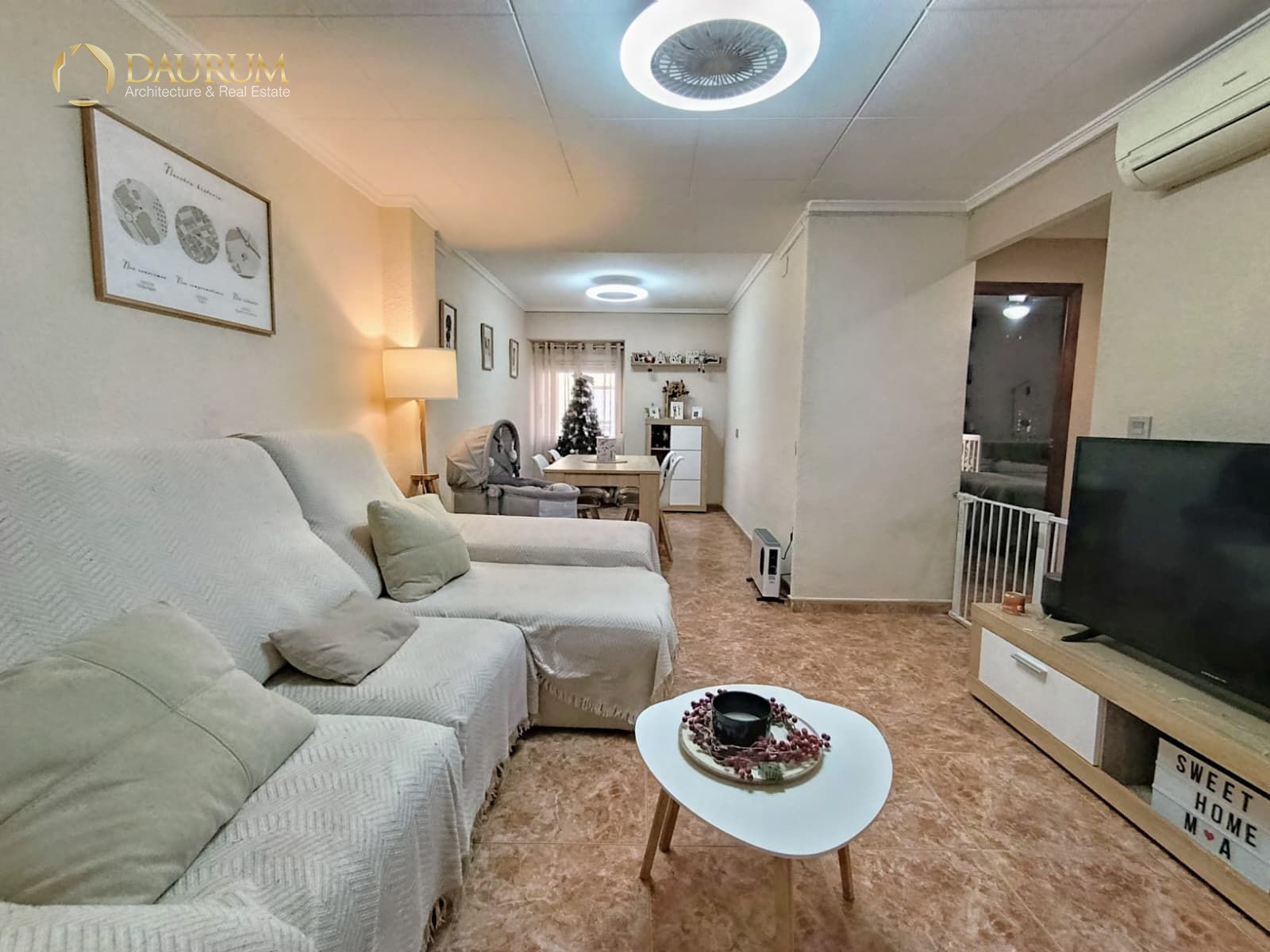 Living room of Flat for sale in San Vicente del Raspeig / Sant Vicent del Raspeig  with Air Conditioner, Terrace and Furnished