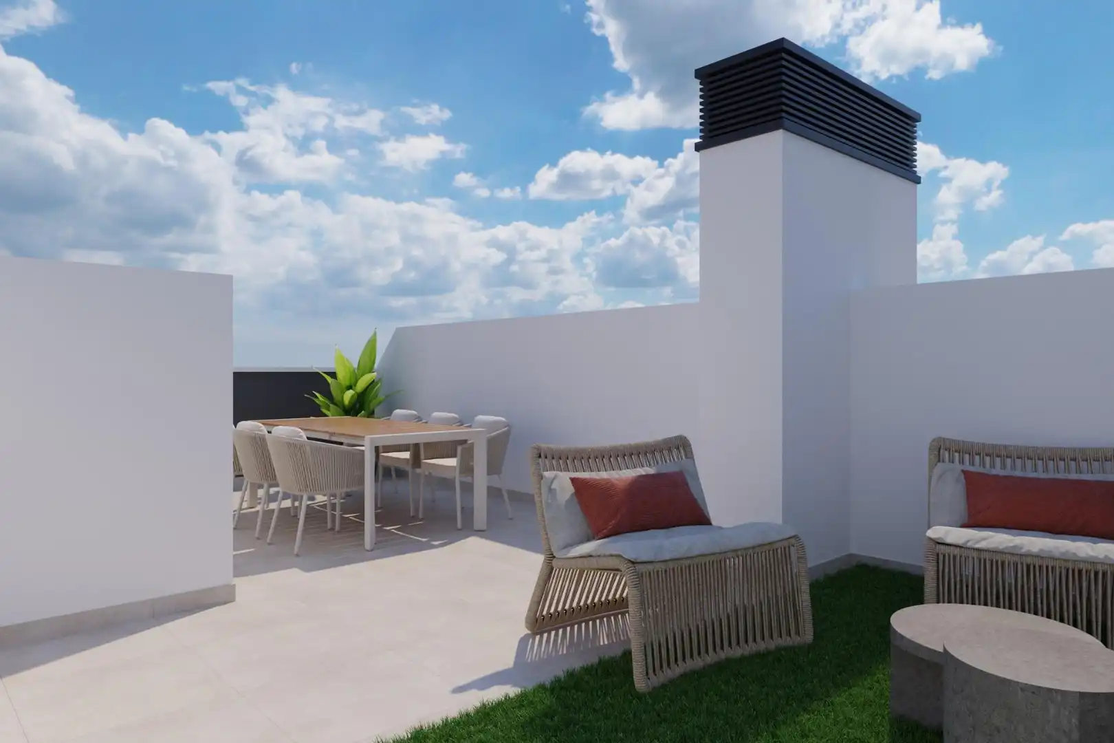 Terrassa de Apartament en venda en Alicante / Alacant amb Aire condicionat, Calefacció i Terrassa