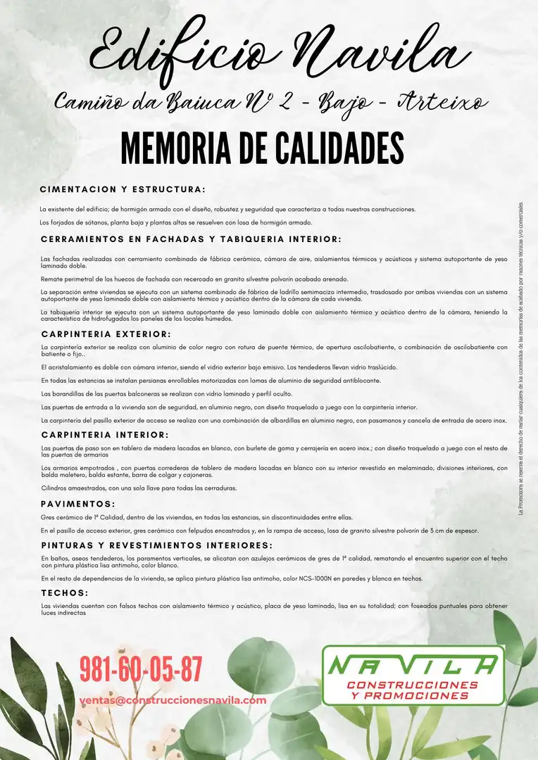 Jardín de Piso en venta en Arteixo con Calefacción, Trastero y Horno
