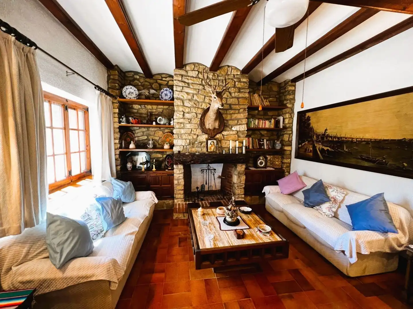 Sala de estar de Finca rústica en venta en Monóvar  / Monòver con Aire acondicionado, Calefacción y Jardín privado