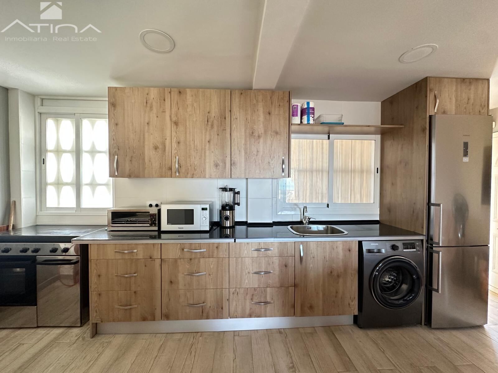 Kitchen of Apartment for sale in Daimús  with Air Conditioner, Terrace and Furnished