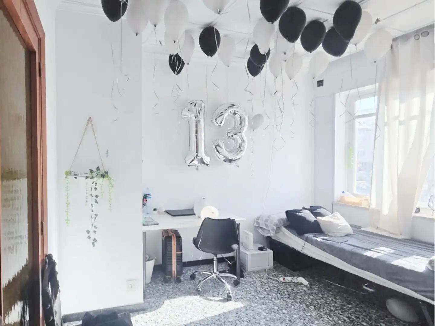 Schlafzimmer von Wohnung zum Verkauf in Elda mit Möbliert und Balkon