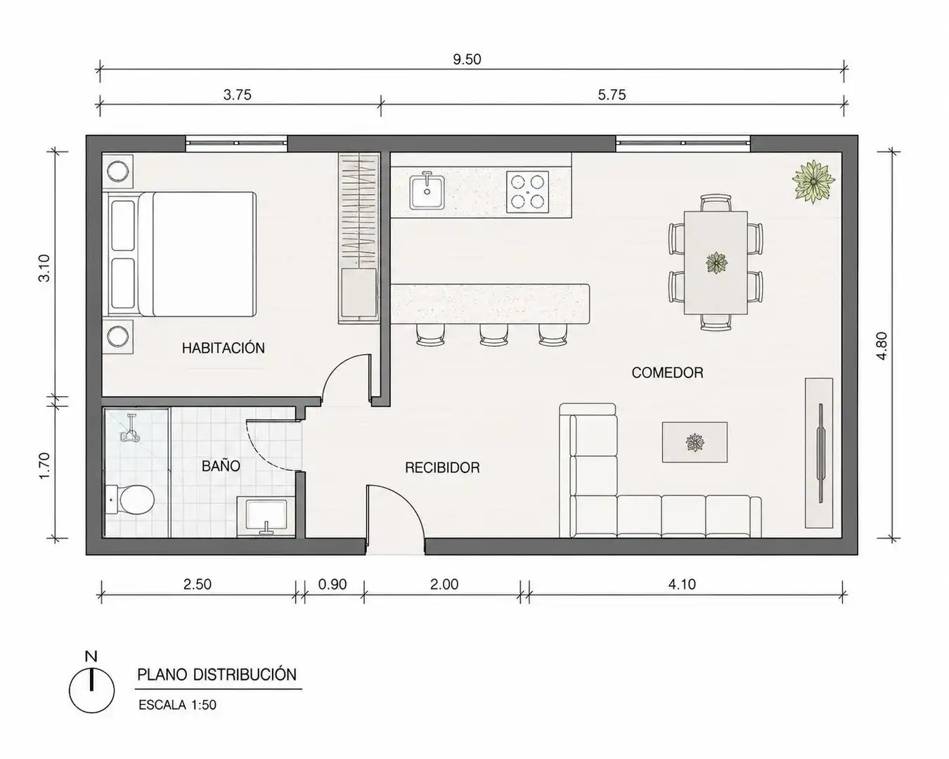 Flat for rent in Benicarló  with Air Conditioner, Heating and Furnished