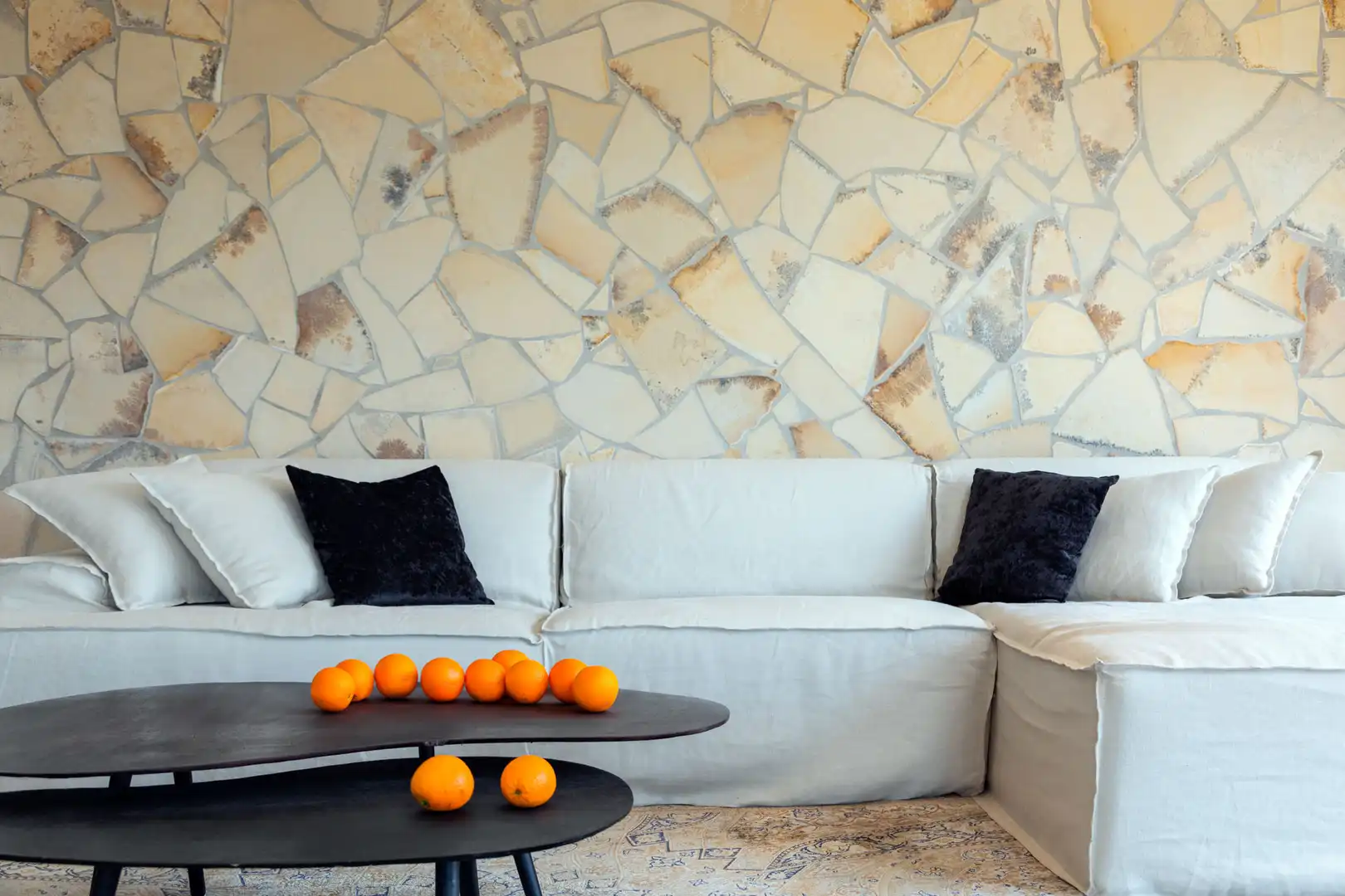 Sala de estar de Casa o chalet de alquiler en Calvià con Aire acondicionado, Jardín privado y Terraza