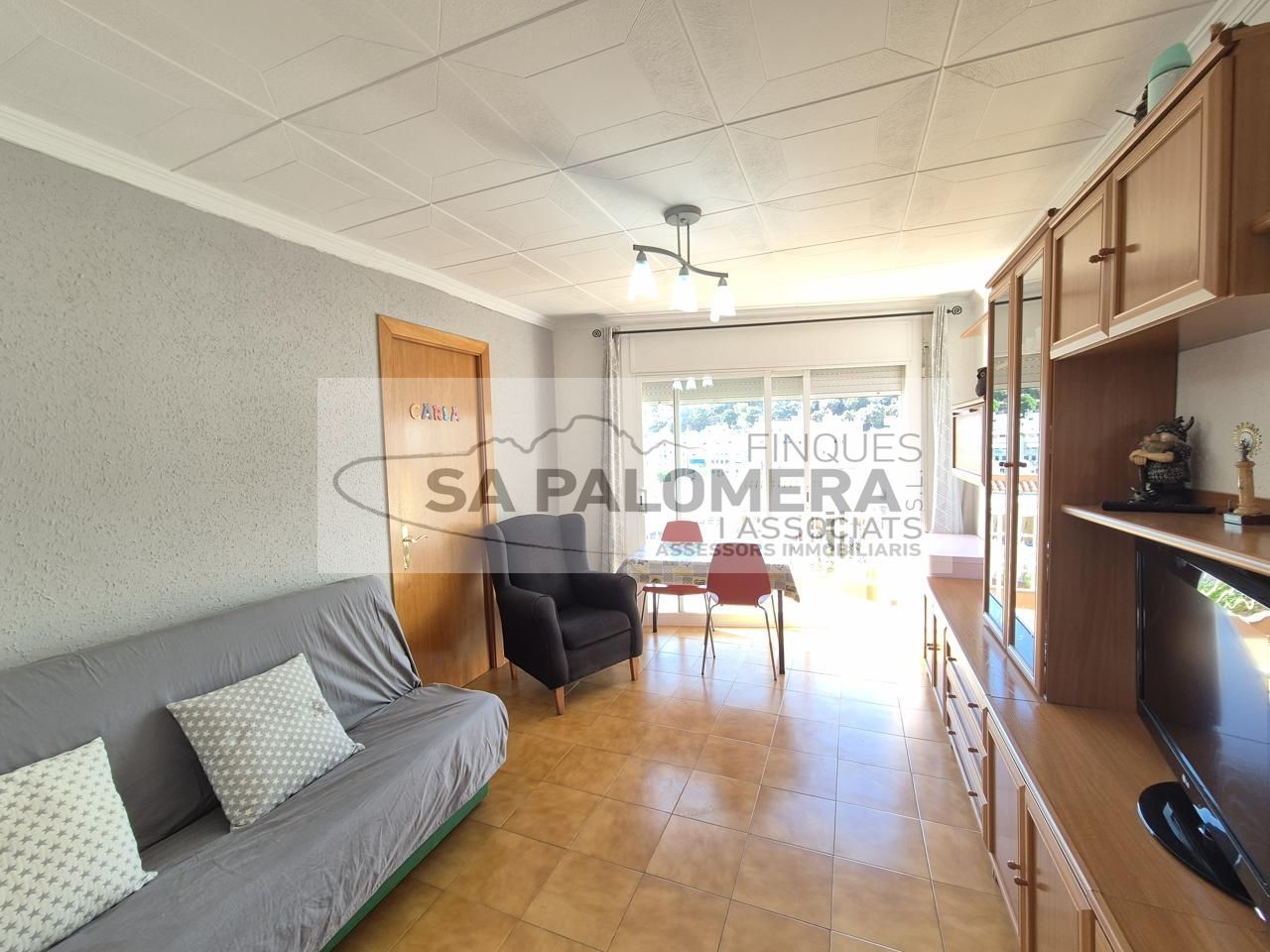 Sala d'estar de Pis en venda en Blanes amb Terrassa i Moblat